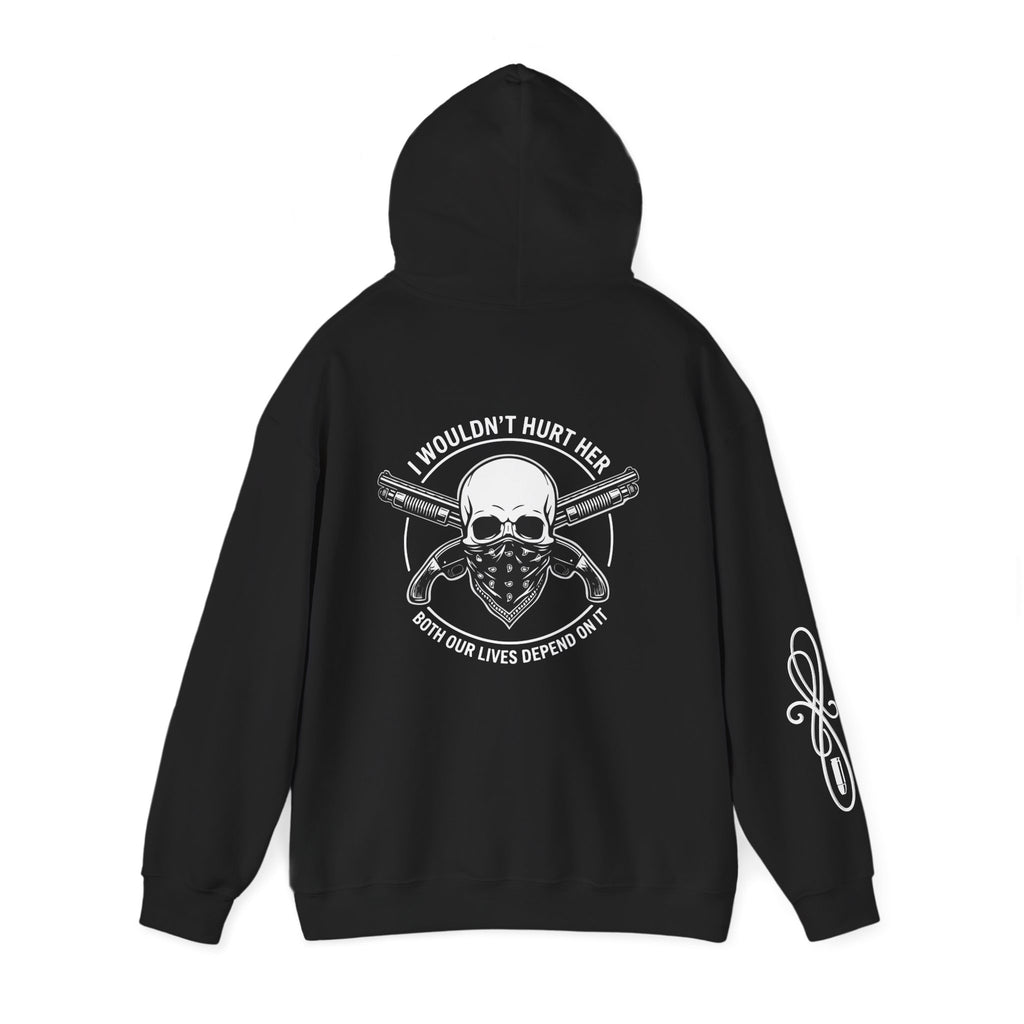Protective Dad Sawed Off Shotguns - Hoodie | Here’s Your Warning