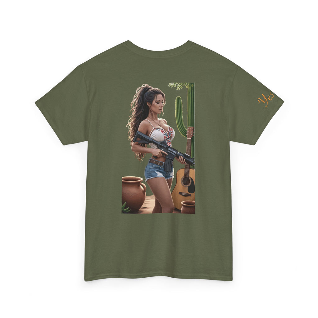 Nice Guitar-Yes Sir T-Shirt | Parental Advisory for the Bearded