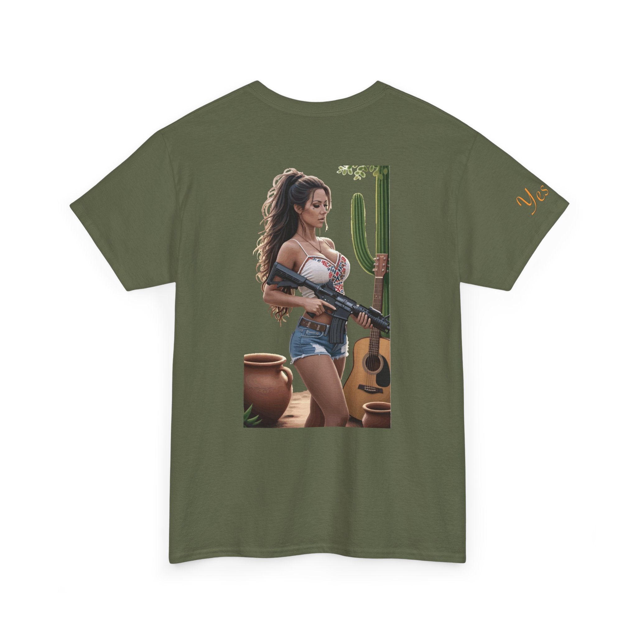 Nice Guitar-Yes Sir T-Shirt | Parental Advisory for the Bearded