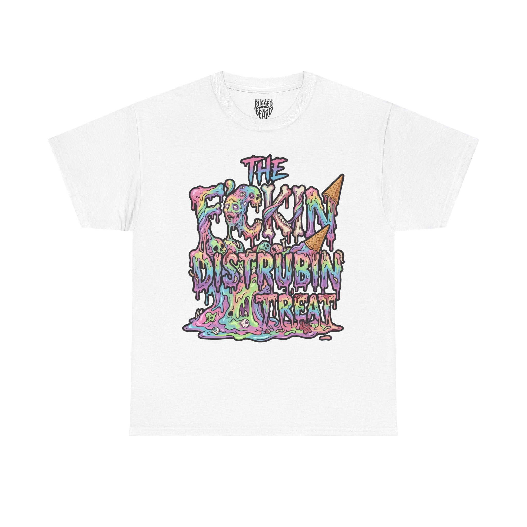 Skullcream-Orangeskull Cream Sickle T-Shirt | Colorful Drip Graphic Tee