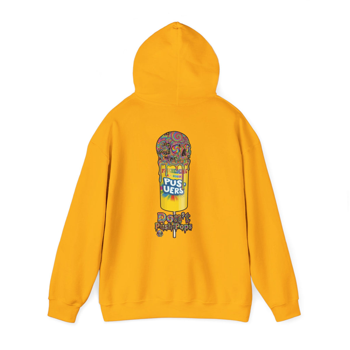 Skullcream-Don’t Push-Pops Hoodie | Dripping Skull Graphic