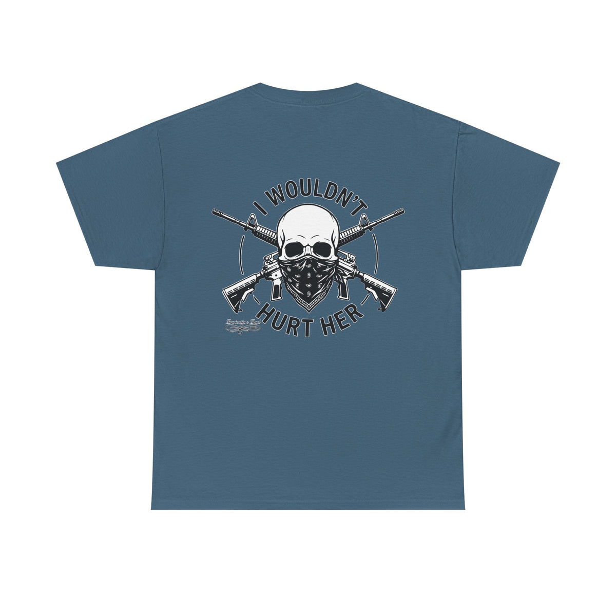 Protective Dad Assault Rifles T-Shirt | Here’s Your Warning