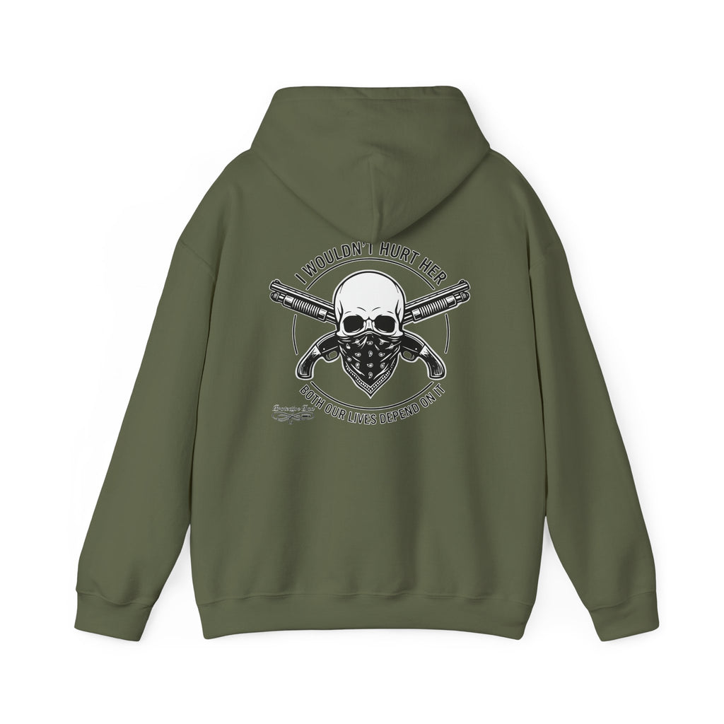 Protective Dad Sawed Off Shotguns - Hoodie | Here’s Your Warning