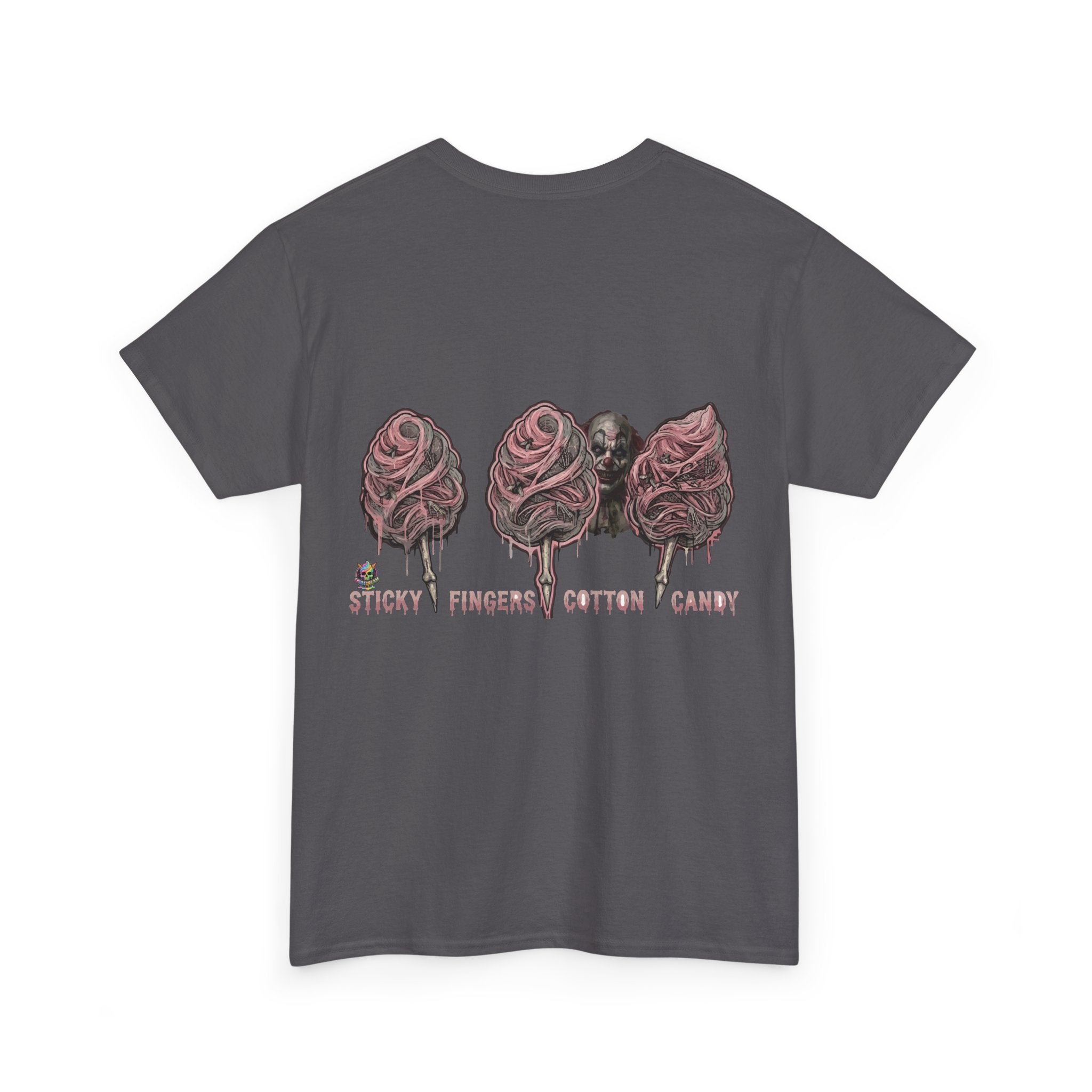 Cotton Candy Skullcream T Shirt — 'Sticky Fingers' Graphic T-Shirt
