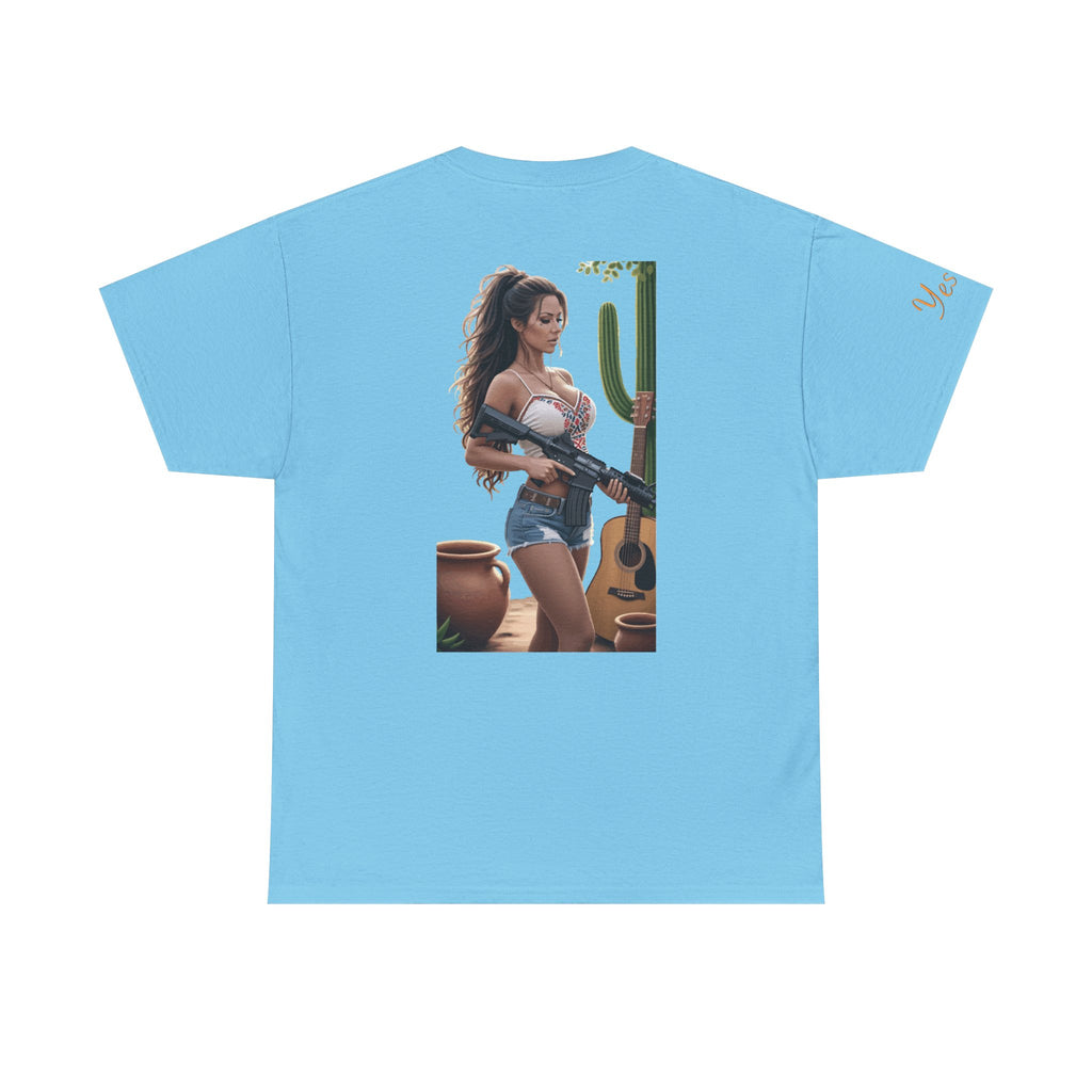 Nice Guitar-Yes Sir T-Shirt | Parental Advisory for the Bearded