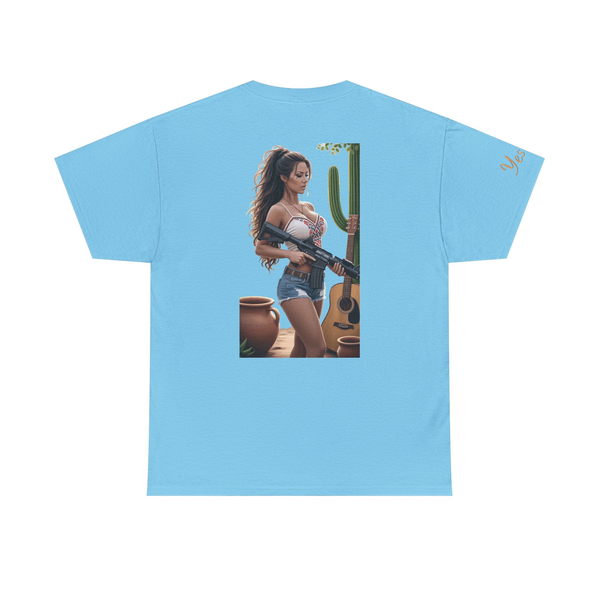 Nice Guitar-Yes Sir T-Shirt | Parental Advisory for the Bearded