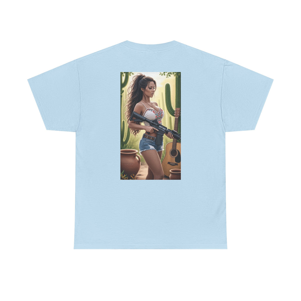 Nice Guitar-Yes Sir T-Shirt | Parental Advisory for the Bearded