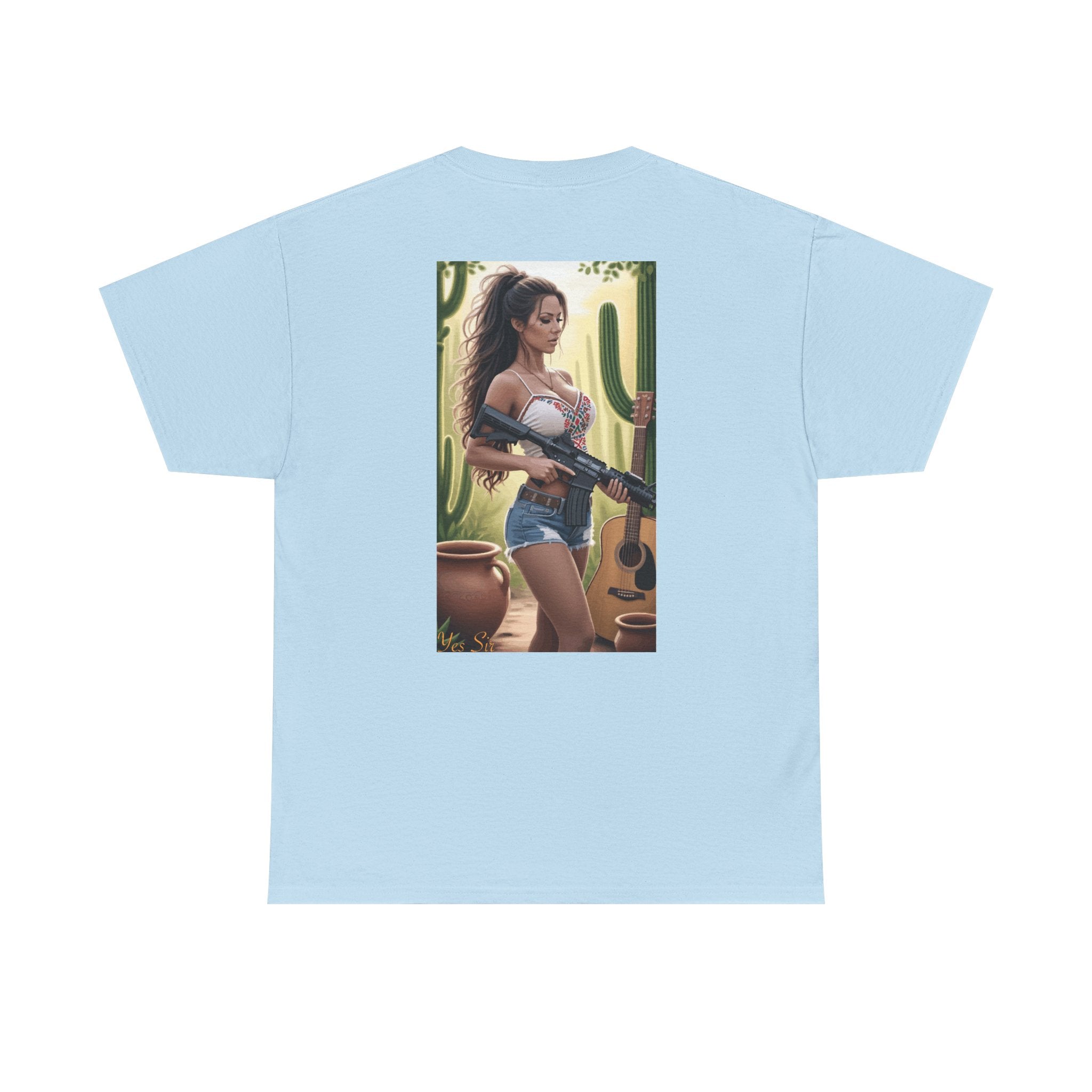 Nice Guitar-Yes Sir T-Shirt | Parental Advisory for the Bearded