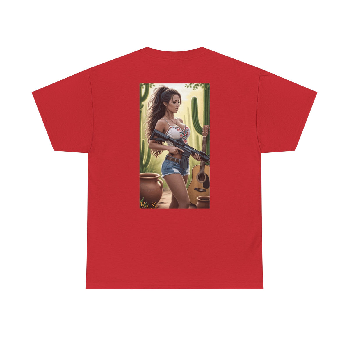 Nice Guitar-Yes Sir T-Shirt | Parental Advisory for the Bearded