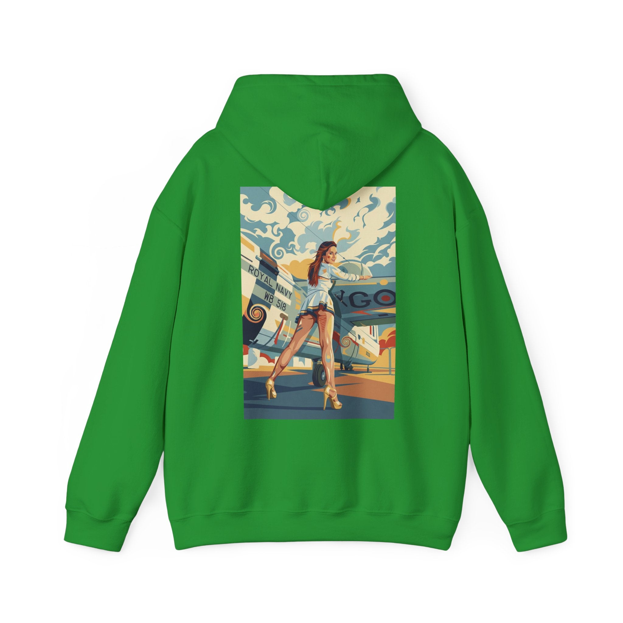 Good Girls-Pin Up Stewardess Hoodie | Parental Advisory  for the Bearded