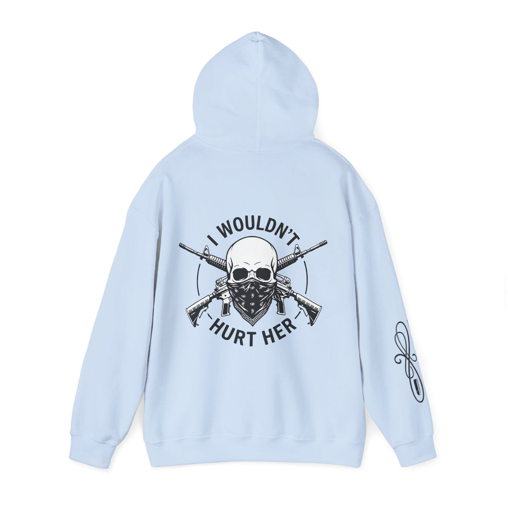 Protective Dad-Assault Rifles Hoodie | Here’s Your Warning | Black Font
