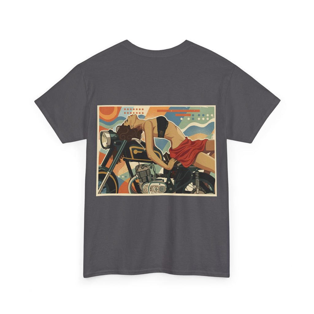 Good Girl-Pin Up Biker T-Shirt | Parental Advisory  for the Bearded