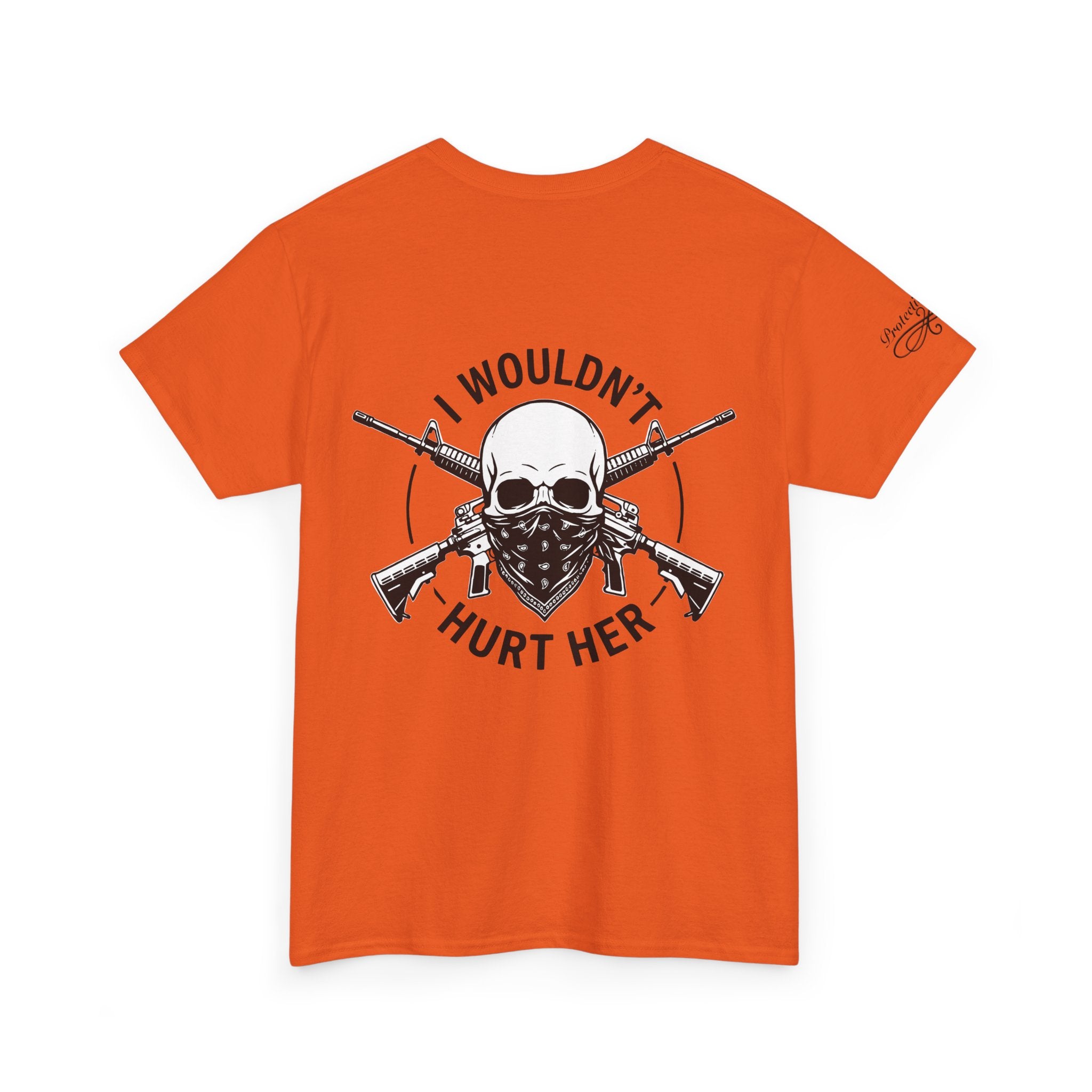 Protective Dad Assault Rifles T-Shirt | Here’s Your Warning